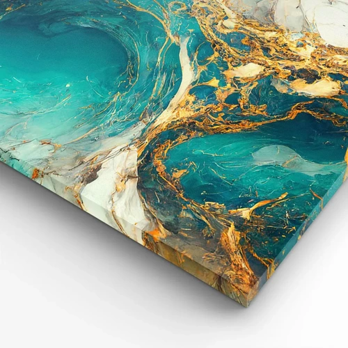 Tablou pe pânză Canvas - Compoziție cu vene aurii - 70x50 cm