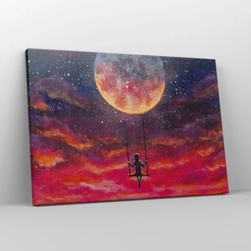 Tablou pe pânză Canvas - Cu capul în nori - 70x50 cm