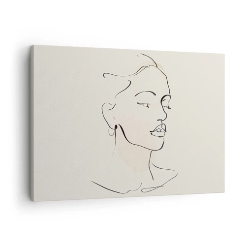 Tablou pe pânză Canvas - Cu o linie sigură - 70x50 cm