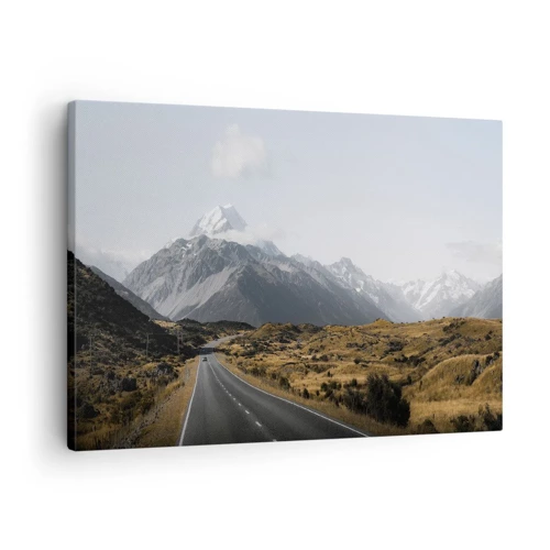 Tablou pe pânză Canvas - Drumul spre inima munților - 70x50 cm