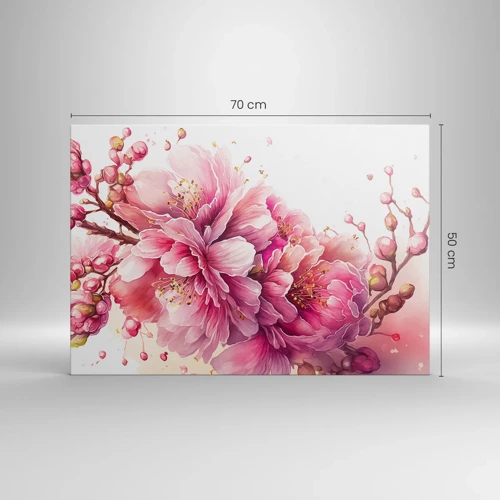 Tablou pe pânză Canvas - Flori de cireș - 70x50 cm