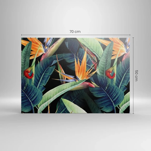 Tablou pe pânză Canvas - Florile de flacără ale tropicelor - 70x50 cm