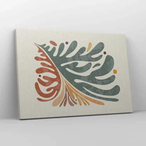 Tablou pe pânză Canvas - Frunză multicoloră - 70x50 cm