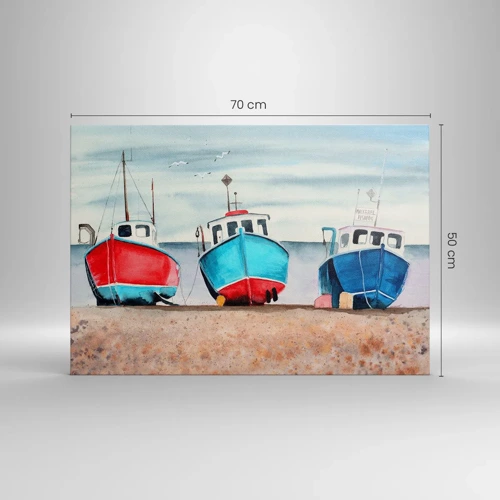 Tablou pe pânză Canvas - Gata pentru pescuit - 70x50 cm