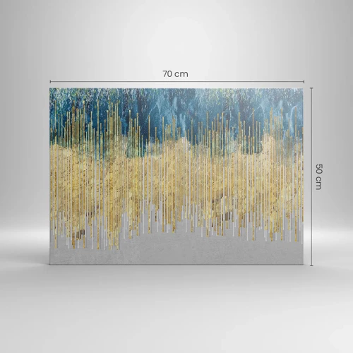Tablou pe pânză Canvas - Granița aurită - 70x50 cm