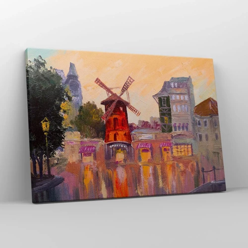 Tablou pe pânză Canvas - Icoane pariziene - Moulin Rouge - 70x50 cm