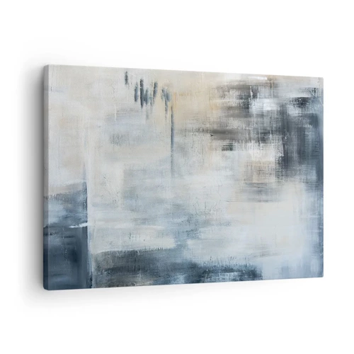 Tablou pe pânză Canvas - În spatele unui voal albastru - 70x50 cm
