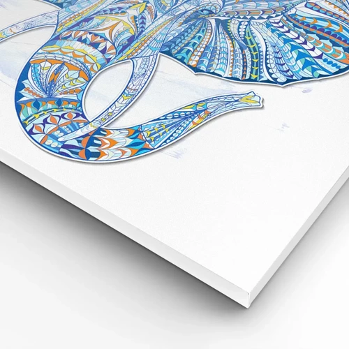 Tablou pe pânză Canvas - Incrustat cu aur și albastru - 70x50 cm