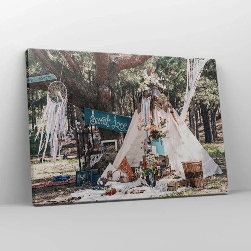 Tablou pe pânză Canvas - Make love… - 70x50 cm