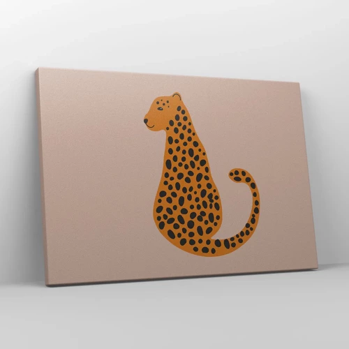 Tablou pe pânză Canvas - Modelul leopard este tot timpul la modă - 70x50 cm