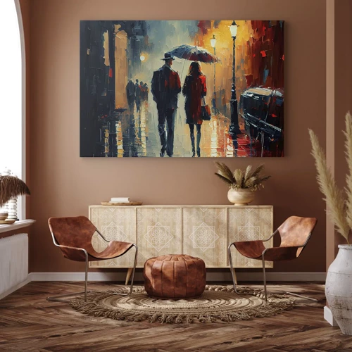 Tablou pe pânză Canvas - Poveste de dragoste urbană - 70x50 cm