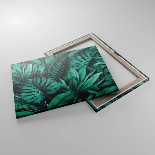 Tablou pe pânză Canvas - Profunzimea verdelui tropical - 70x50 cm