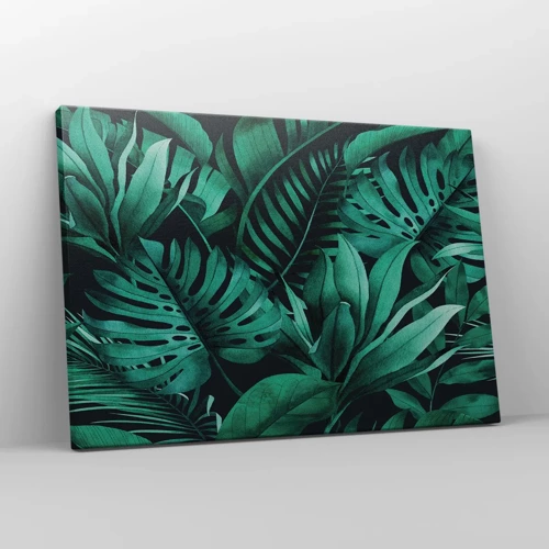 Tablou pe pânză Canvas - Profunzimea verdelui tropical - 70x50 cm