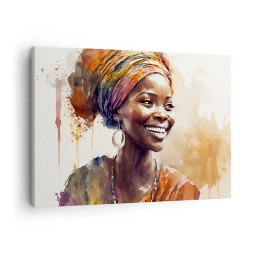 Tablou pe pânză Canvas - Regina africană - 70x50 cm