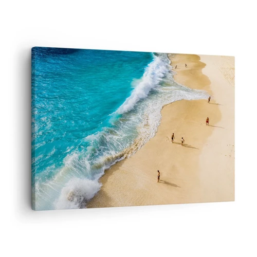 Tablou pe pânză Canvas - Și apoi soarele, plaja... - 70x50 cm