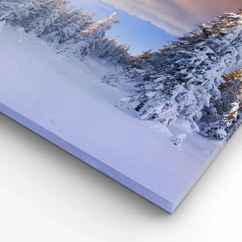 Tablou pe pânză Canvas - Spectacolul naturii înzăpezite - 70x50 cm