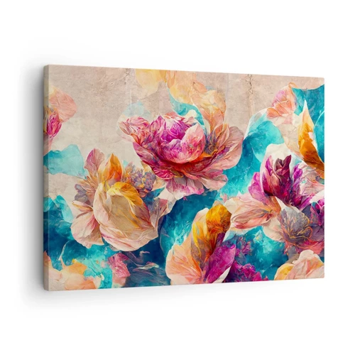 Tablou pe pânză Canvas - Splendoarea colorată a buchetului de flori - 70x50 cm