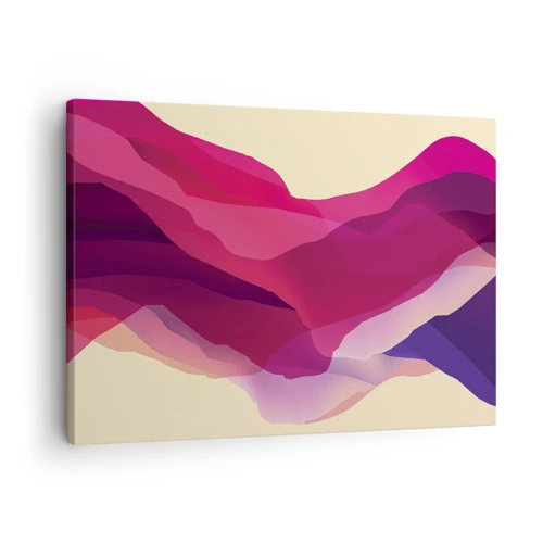 Tablou pe pânză Canvas - Valuri de violet - 70x50 cm