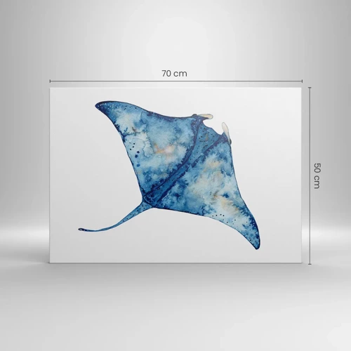 Tablou pe pânză Canvas - Viața în albastru - 70x50 cm
