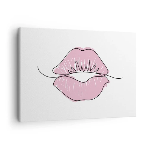 Tablou pe pânză Canvas - Vrei un sărut? - 70x50 cm