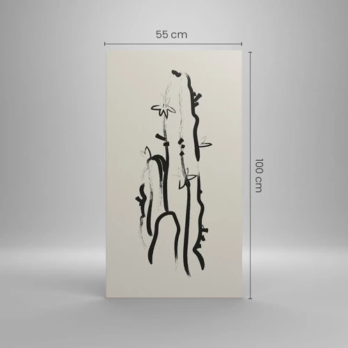 Tablou pe pânză - Floare de plante medicinale - 55x100 cm