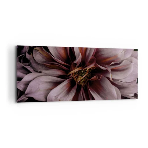 Tablou pe pânză - Inimă florală - 100x40 cm