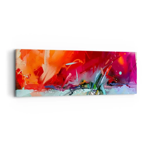 Tablou pe pânză - O explozie de lumini și culori - 90x30 cm