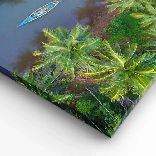 Tablou pe pânză - Pe traseul tropical - 100x40 cm