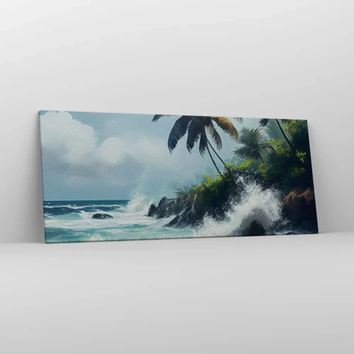 Tablou pe pânză - Pe un țărm tropical - 120x50 cm