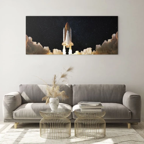 Tablou pe sticlă - Ad astra! - 160x50 cm