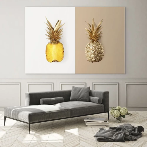 Tablou pe sticlă - Ananas de împărțit - 70x50 cm