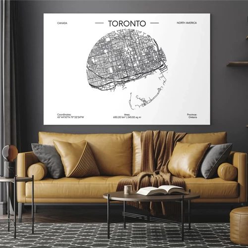 Tablou pe sticlă - Anatomia Toronto - 70x50 cm