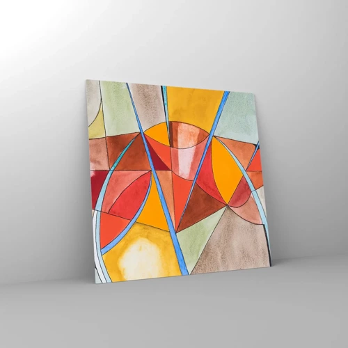 Tablou pe sticlă - Carusel, carusel de vise - 30x30 cm