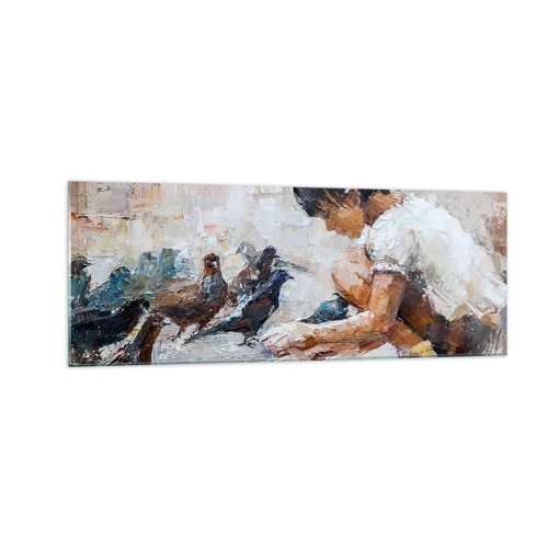 Tablou pe sticlă - Cei mici și cei mai cuminți - 140x50 cm