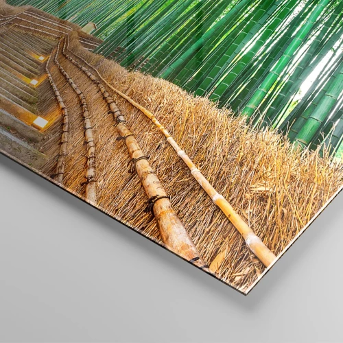 Tablou pe sticlă - Esența naturii asiatice - 50x50 cm