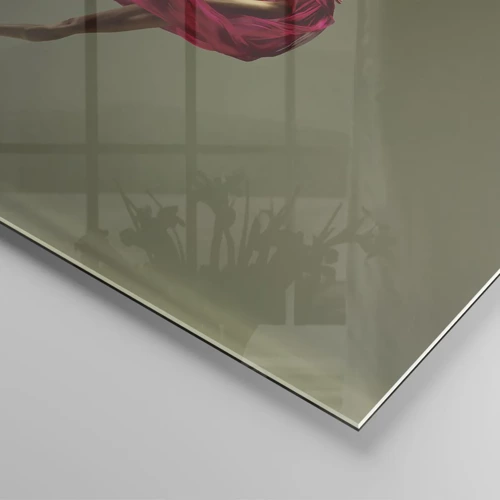 Tablou pe sticlă - Flacără dansatoare - 70x50 cm