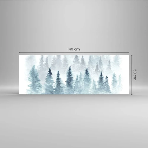 Tablou pe sticlă - Înfășurate în ceață - 140x50 cm