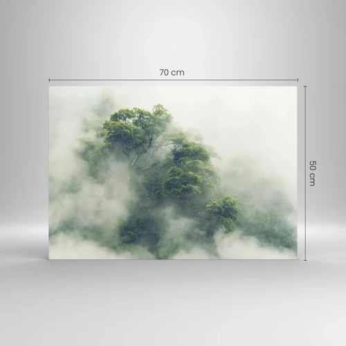 Tablou pe sticlă - Înfășurate în ceață - 70x50 cm