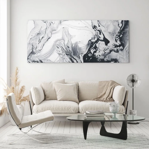 Tablou pe sticlă - Interiorul Pământului - 100x40 cm