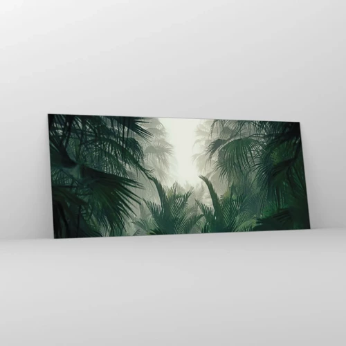 Tablou pe sticlă - Mister tropical - 120x50 cm