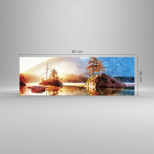 Tablou pe sticlă - Natura într-o nouă lumină - 90x30 cm