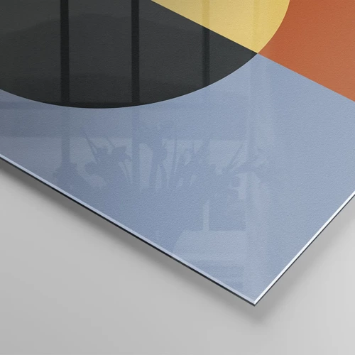 Tablou pe sticlă - O compoziție de căldură și răcoare - 70x50 cm