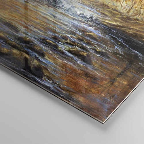 Tablou pe sticlă - Pârâul de aur - 120x80 cm