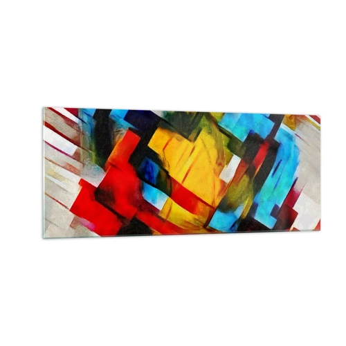 Tablou pe sticlă - Sandviș multicolor - 100x40 cm