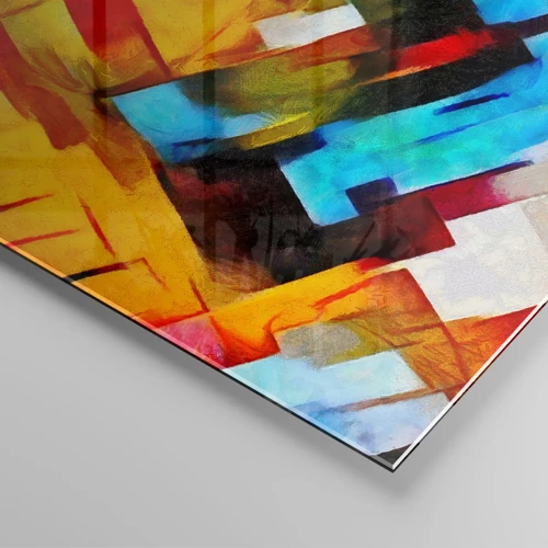 Tablou pe sticlă - Sandviș multicolor - 140x50 cm