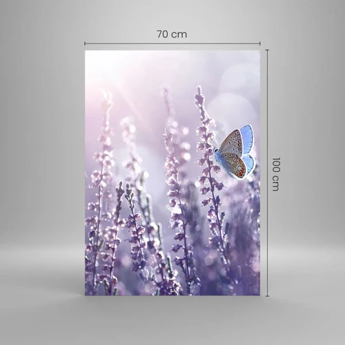 Tablou pe sticlă - Sărut de fluture - 70x100 cm