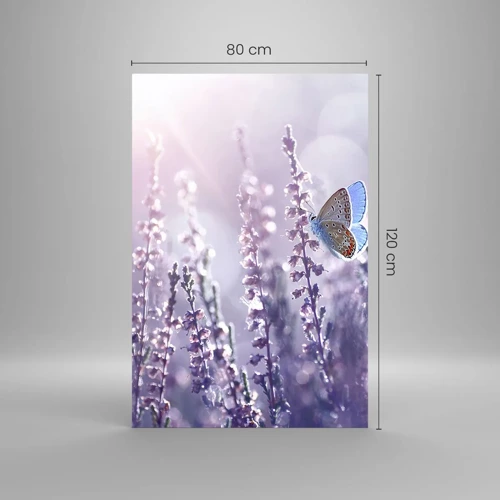 Tablou pe sticlă - Sărut de fluture - 80x120 cm