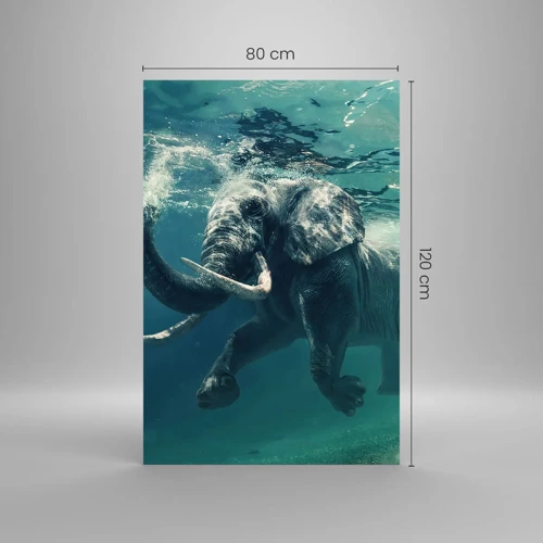Tablou pe sticlă - Tuturor le place să înoate - 80x120 cm