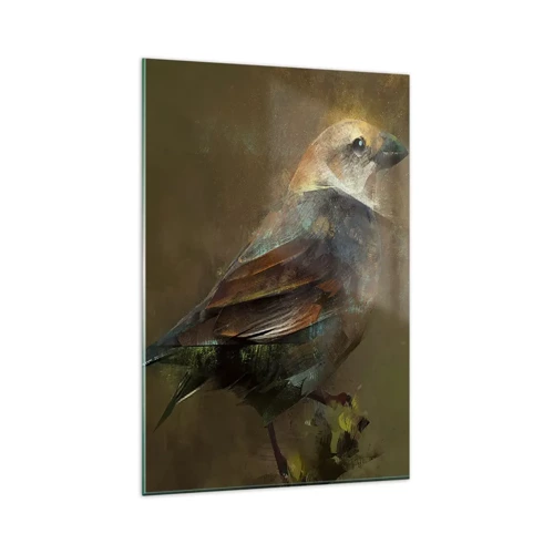 Tablou pe sticlă - Vrăbiuță, o pasăre micuță - 80x120 cm