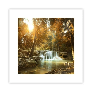 Poster - Cascadă în parc - 30x30 cm